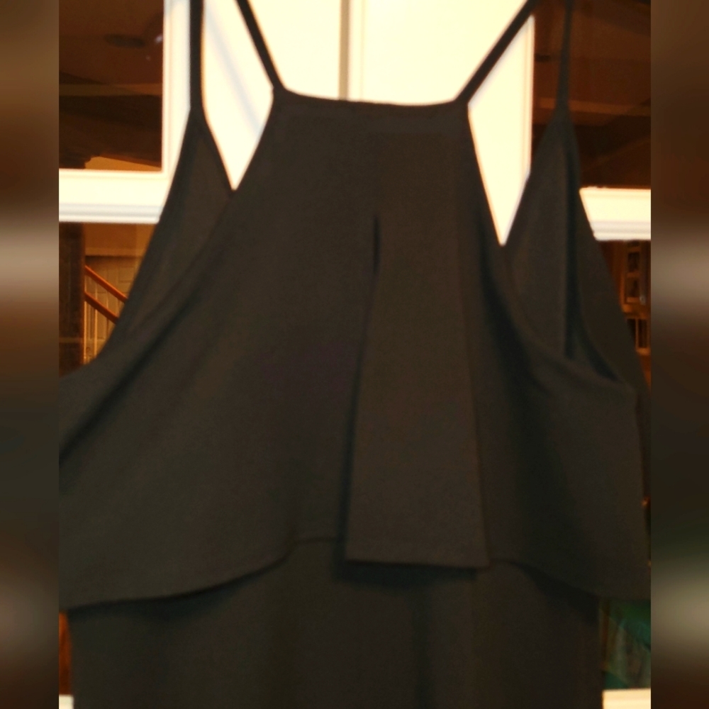 Sexy Black Dress w/Front Slit NWT